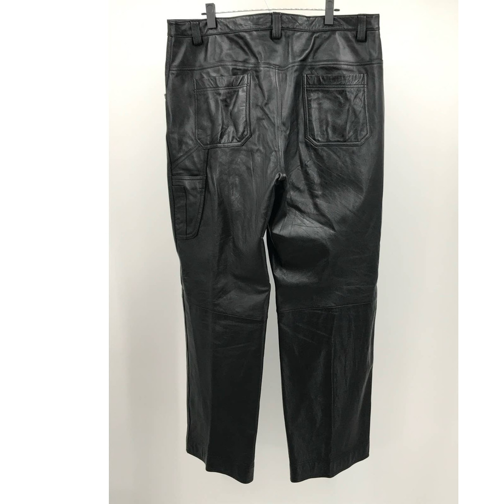 Wilsons Leather Black Men's Cargo Leather Pants - Picture 8 of 8